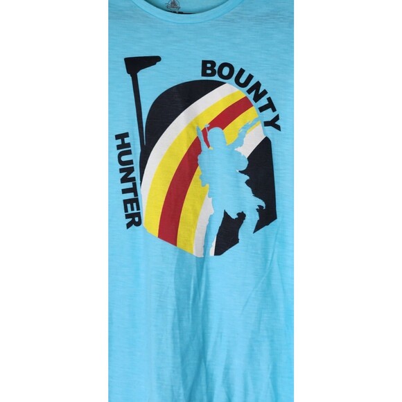 Star Wars Boba Fett T-Shirt Mandalorian Blue Men's Size M Bounty Hunter Retro - Picture 2 of 6